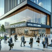 Şık bir iş merkezinde sanal ofis adresiyle modern işyeri çözümleri.