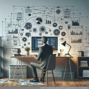 Professional Creating a Detailed UG Startup Business Plan Person working on a computer while creating a detailed business plan for a UG