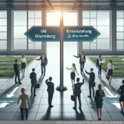 Vergelijking tussen RUG-oprichting en eenmanszaak Diagram toont de vergelijking tussen RUG-oprichting en eenmanszaak met focus op voor- en nadelen