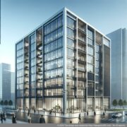 Professioneel kantoorgebouw vertegenwoordigd door een kosteneffectief virtueel bedrijfsadres