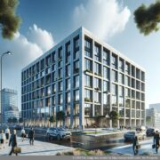 杜塞尔多夫北区的现代办公楼作为代表性企业地址的示例