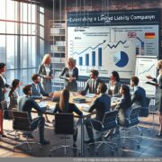 GmbHを設立するメリット 責任の制限と税金の軽減に焦点を当てたGmbH設立の利点を示す図。