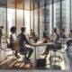 Professionelle Arbeitsumgebung im Business Center Niederrhein mit Fokus auf Flexibilität und Kosteneffizienz durch hochwertigen Büroservice gewerbe.