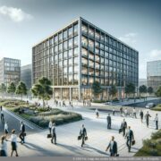 Professional business address – Modern office building Professional business address: A picture shows a modern office building with a representative facade as a symbol of a serious corporate appearance.