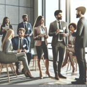 Slika sa uspješnog umrežavanja s njemačkim poduzetnicima u razgovoru.