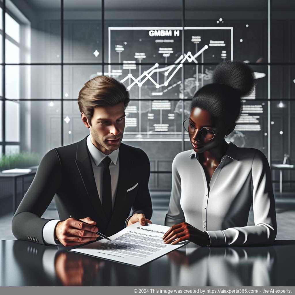 Beratung zur erfolgreichen Gründung einer Gesellschaft mit beschränkter Haftung (GmbH), zeigt einen Berater im Gespräch mit einem Gründer.