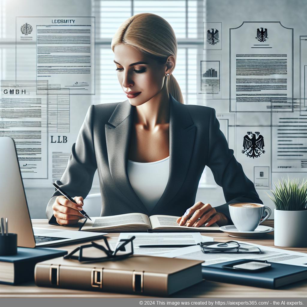 Grafik zur Darstellung des Prozesses der GmbH-Gründung durch eine Einzelperson mit Fokus auf rechtliche Aspekte und Beratungsangebote.