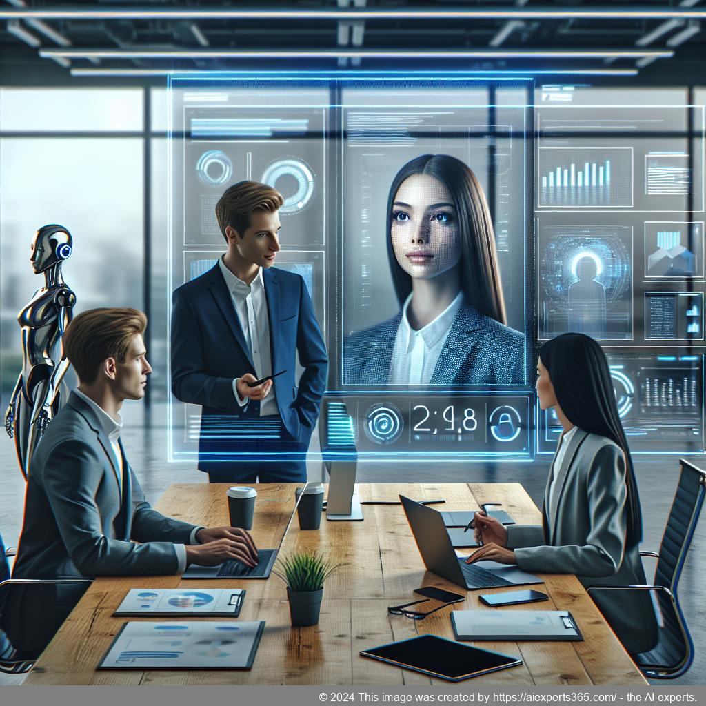 Ein professionelles Team arbeitet effizient mit einer virtuellen Assistentin zusammen.