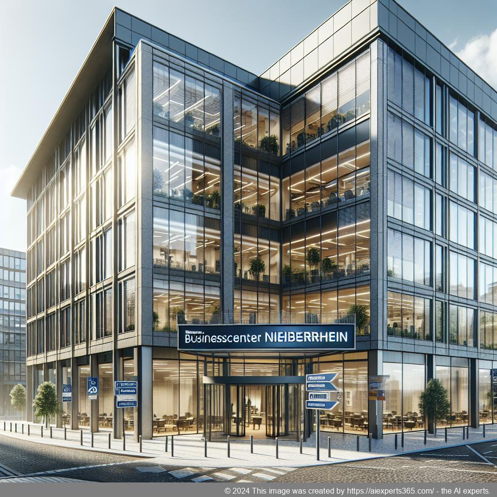 Professionelles Bürogebäude des Businesscenters Niederrhein mit moderner Ausstattung zur Darstellung einer seriösen Geschäftsadresse