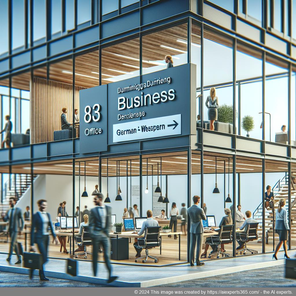 Professionelle Geschäftsumgebung mit einer repräsentativen ladungsfähigen Adresse.