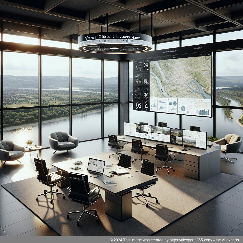Virtuelles Bürokonzept mit moderner Technologie und flexiblen Mietoptionen