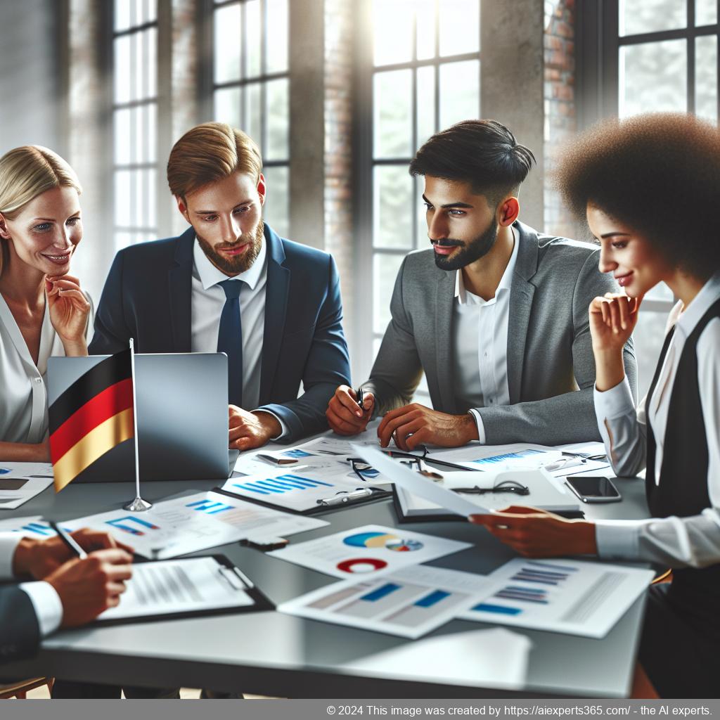 Eine Gruppe von Unternehmern bei der Besprechung ihrer Pläne zur Gründung einer UG (haftungsbeschränkt).