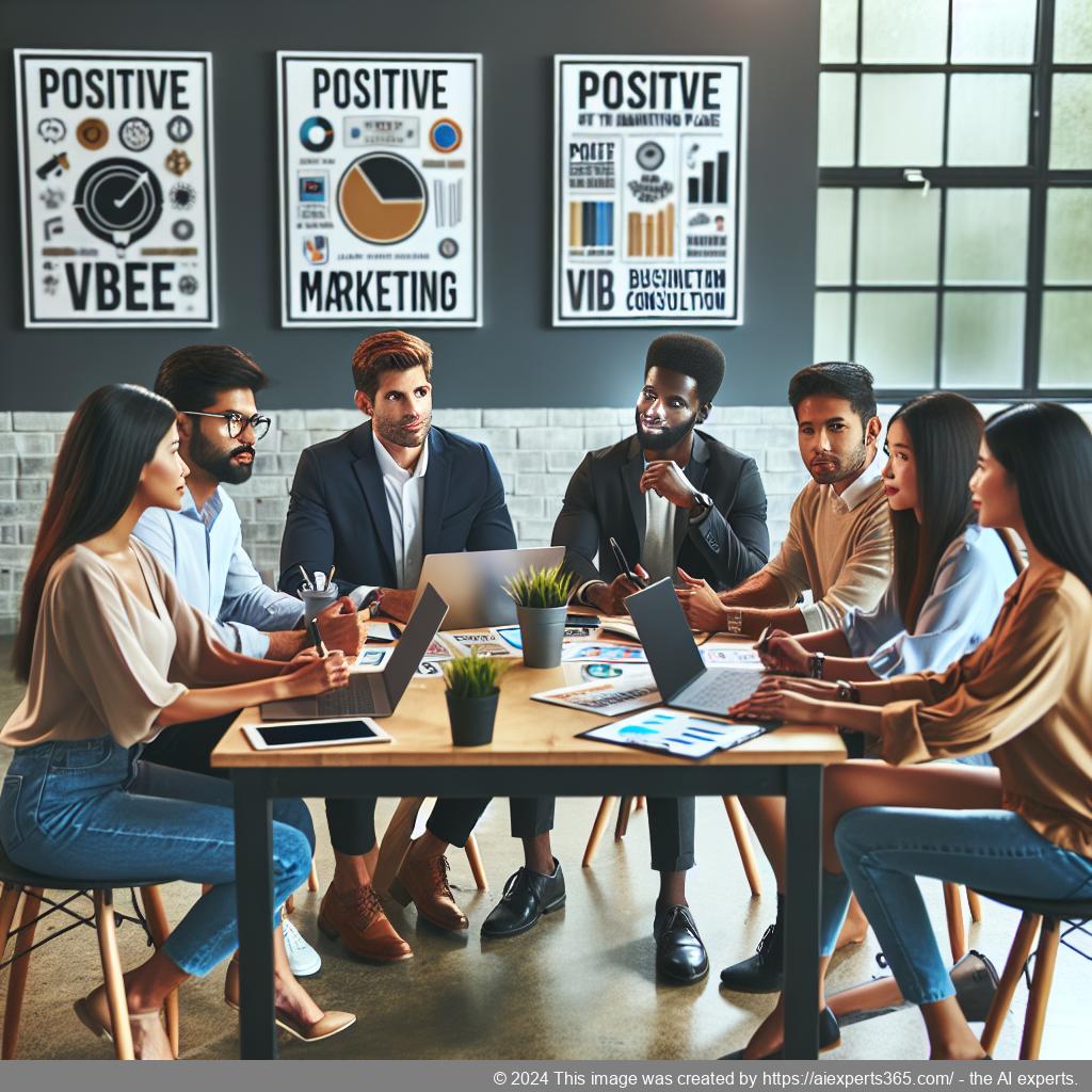 Berater diskutiert Marketingstrategien mit Startup-Team