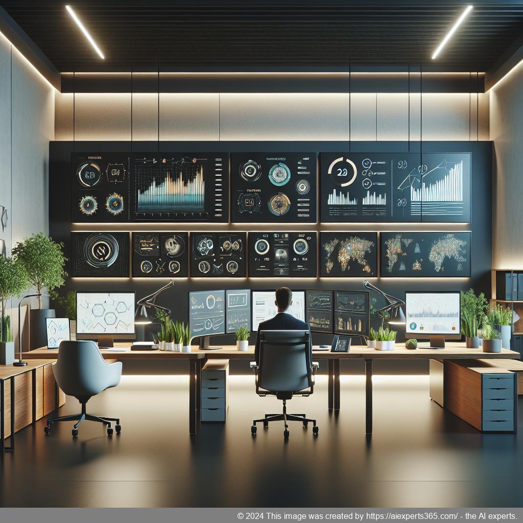 Virtuelles Office Setup mit moderner Technologie repräsentiert professionelle Präsenz