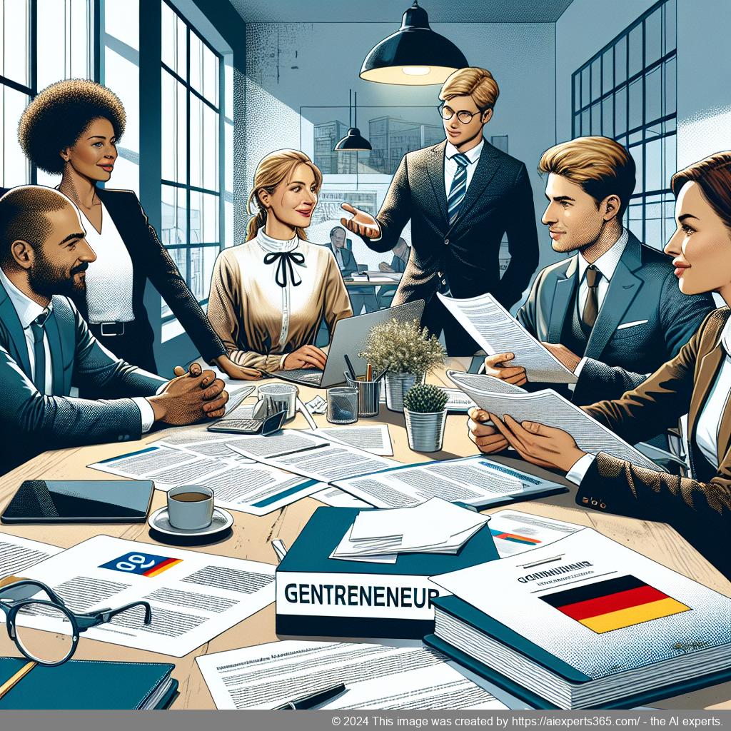 Grafik zur Darstellung der rechtlichen Anforderungen an eine GmbH Gründung in Deutschland.