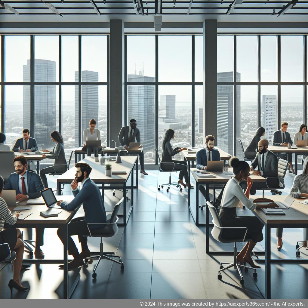 Professionelle Büroumgebung mit Fokus auf virtuelle Geschäftslösungen am Niederrhein.