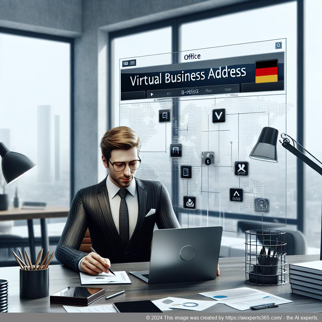 Grafik zur Darstellung der Vorteile einer virtuellen Geschäftsadresse für Unternehmer.