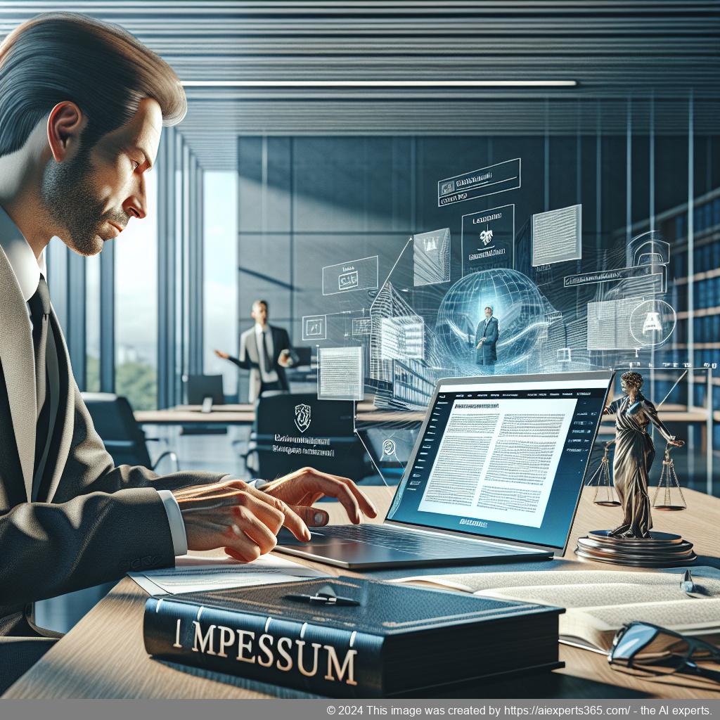 Eine Grafik zeigt wichtige Elemente eines rechtssicheren Impressums mit Fokus auf den Adressschutz für Unternehmer.