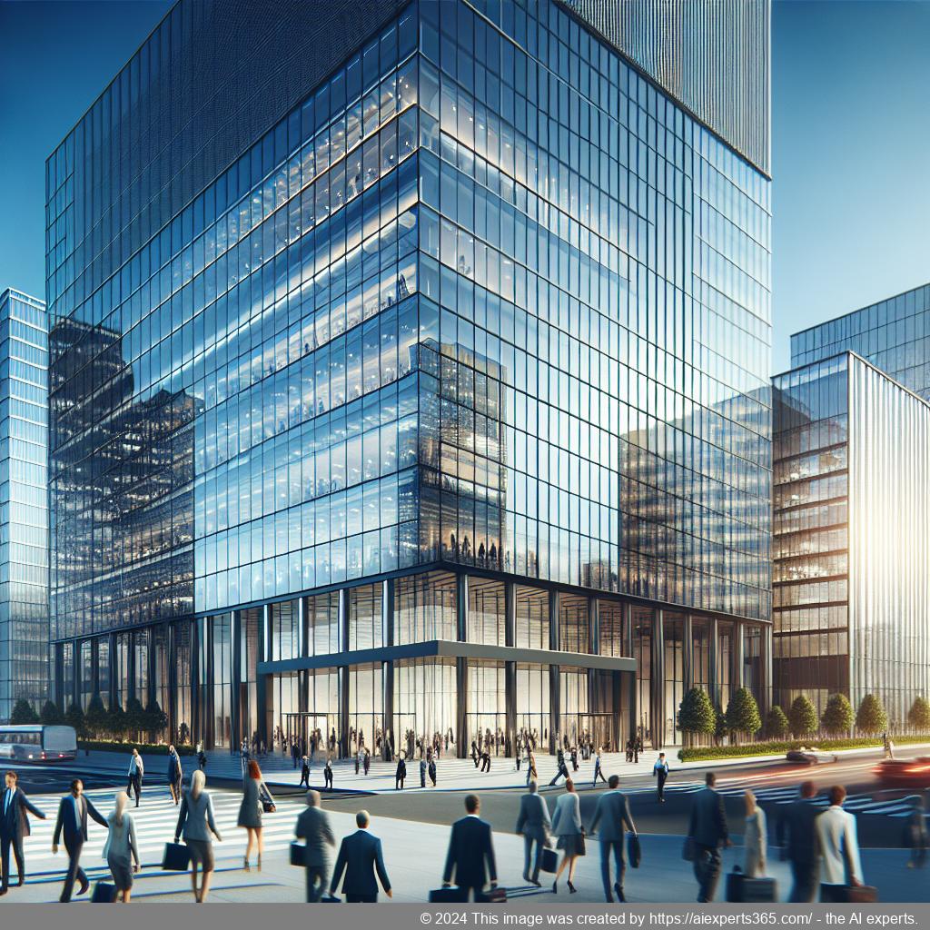 Modernes Business Center repräsentiert durch eine virtuelle Büroadresse