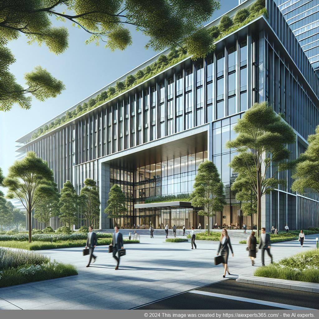 Professionelle Geschäftsanschrift in einem modernen Business Center am Niederrhein