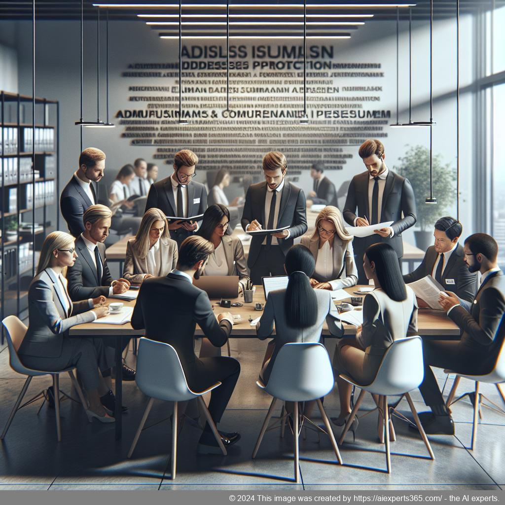 Grafik zu den Themen Adressschutz und Impressum mit einem Fokus auf rechtliche Anforderungen für Unternehmen.