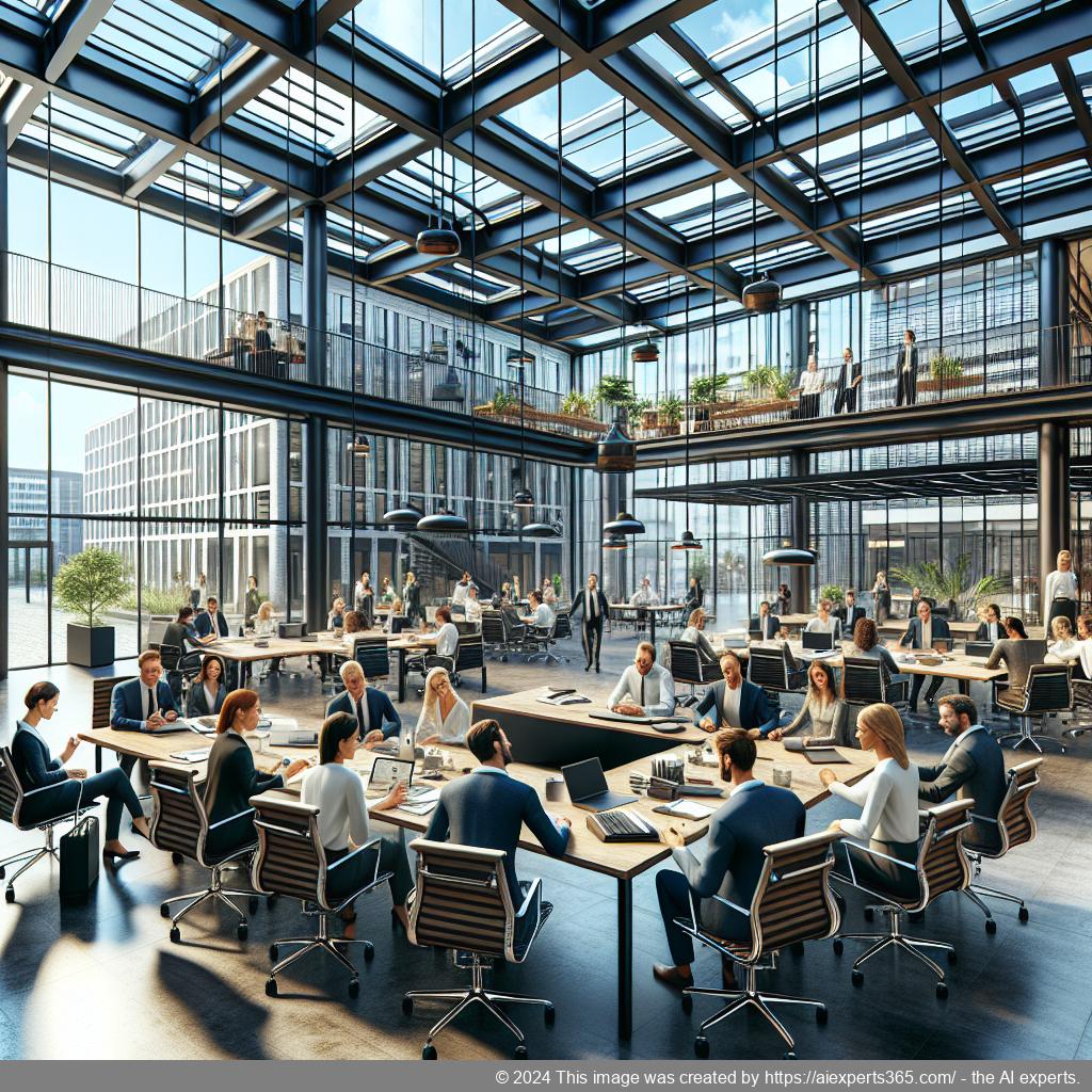 Professionelle Büroeinrichtung im Business Center Niederrhein mit Fokus auf flexible Bürolösungen.