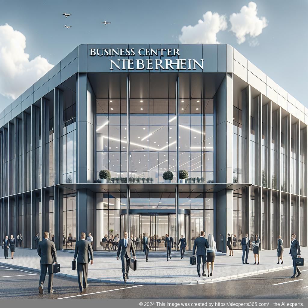 Professionelles Bürogebäude des Business Centers Niederrhein