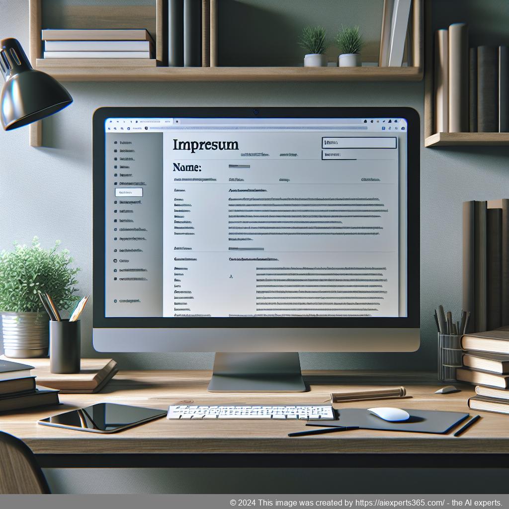 Beispiel eines korrekten Impressums auf einer privaten Webseite