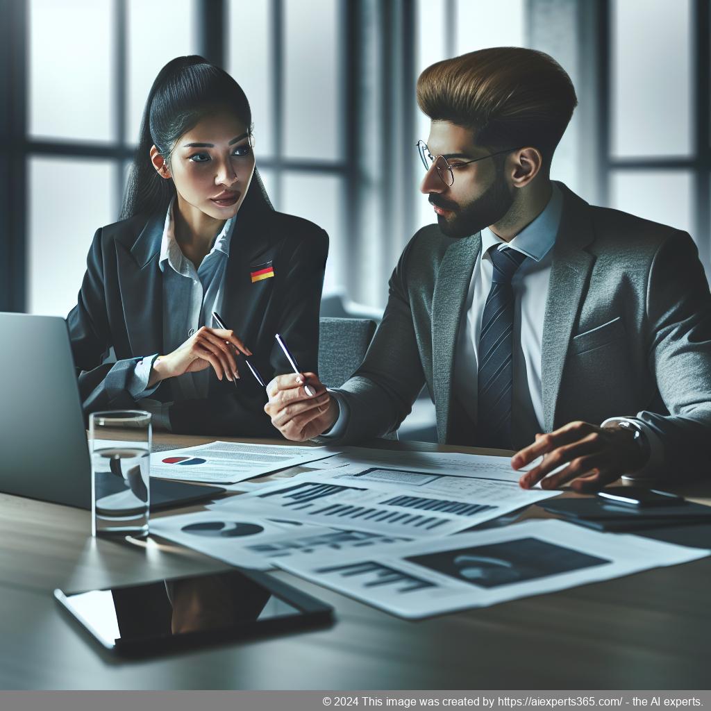 Beratungssituation zwischen einem Gründer und einem Berater bei der Planung einer erfolgreichen GmbH-Gründung.