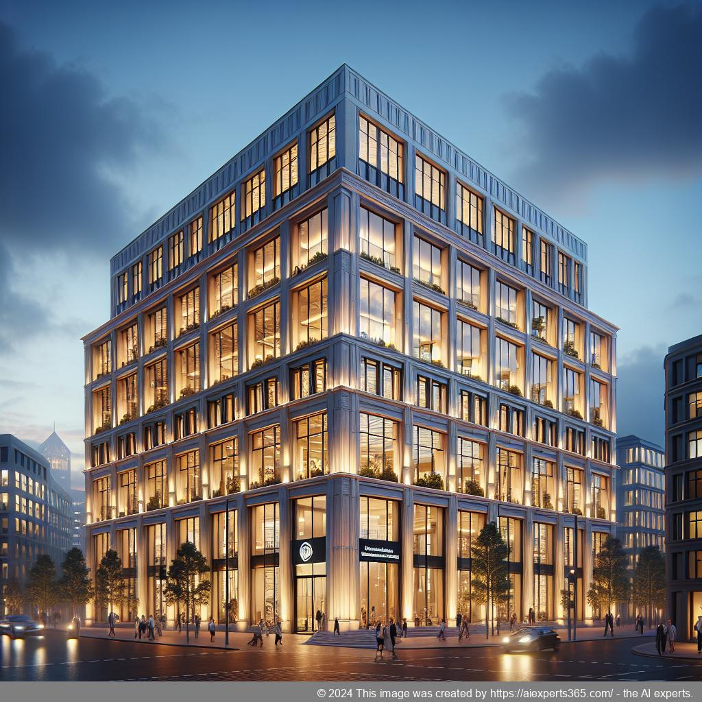 Professionelle Bürogebäude als Symbol für ladungsfähige Geschäftsadressen