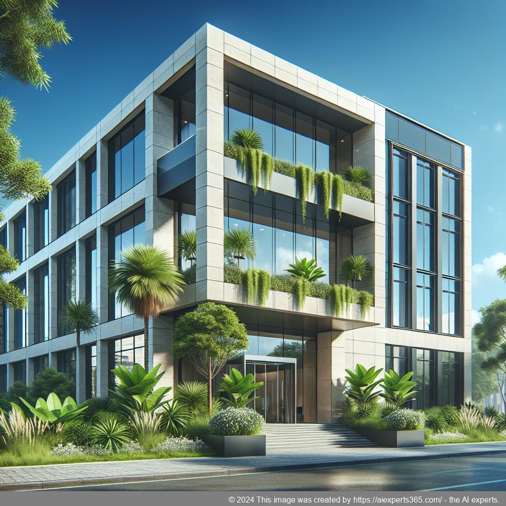 Professionelle Bürogebäude als symbolische Darstellung einer ladungsfähigen Geschäftsadresse für Einzelunternehmer