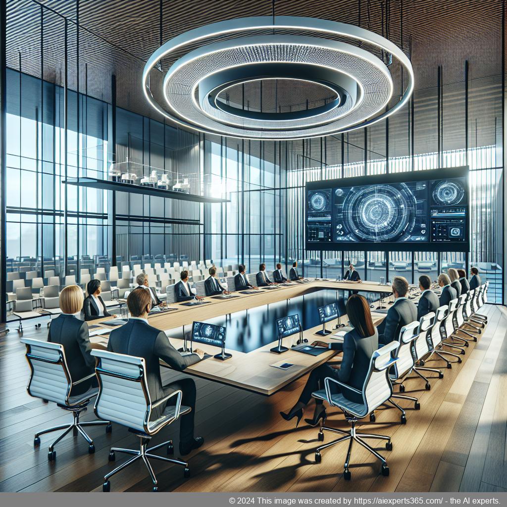 Modern eingerichteter Konferenzraum im Business Center Niederrhein mit neuester Technologie