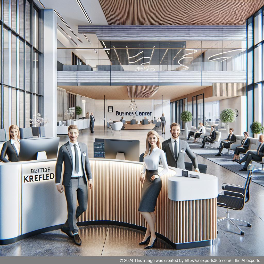 Professionelle Geschäftsadresse im Büroservicecenter Niederrhein in Krefeld.