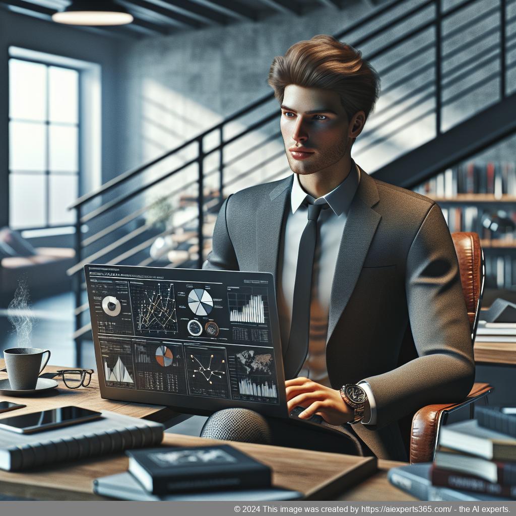 Person arbeitet an einem Laptop an einem strukturierten Businessplan