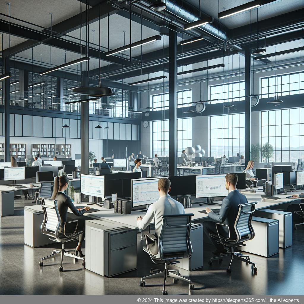 Modern eingerichtetes Büro im Büroservicecenter Niederrhein mit professioneller Ausstattung