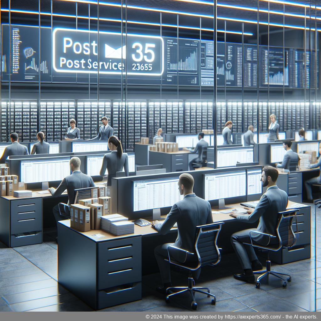 Professionelle Handhabung von Geschäftspost durch den Büroservice von Postservice365