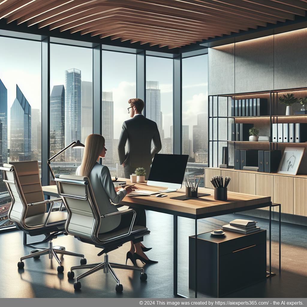 Professionelle Darstellung eines modernen Büros mit einem Fokus auf eine ladungsfähige Geschäftsadresse für Unternehmer.