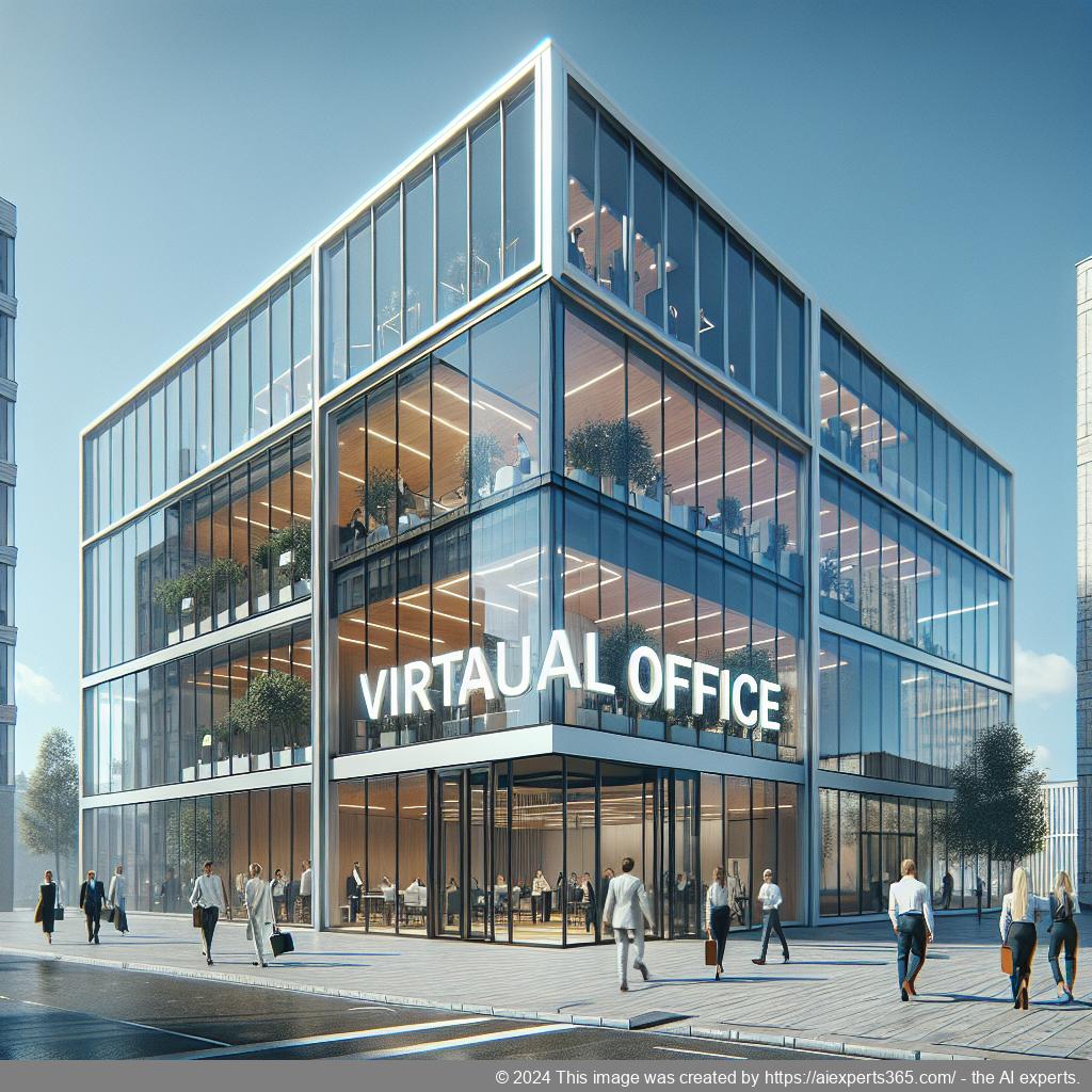 Modernes Bürogebäude repräsentiert eine virtuelle Büroadresse in Krefeld