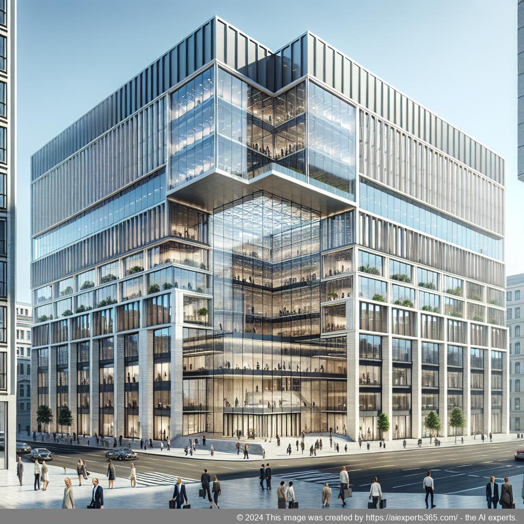 Professionelles Bürogebäude des Businesscenter Niederrhrein mit moderner Ausstattung