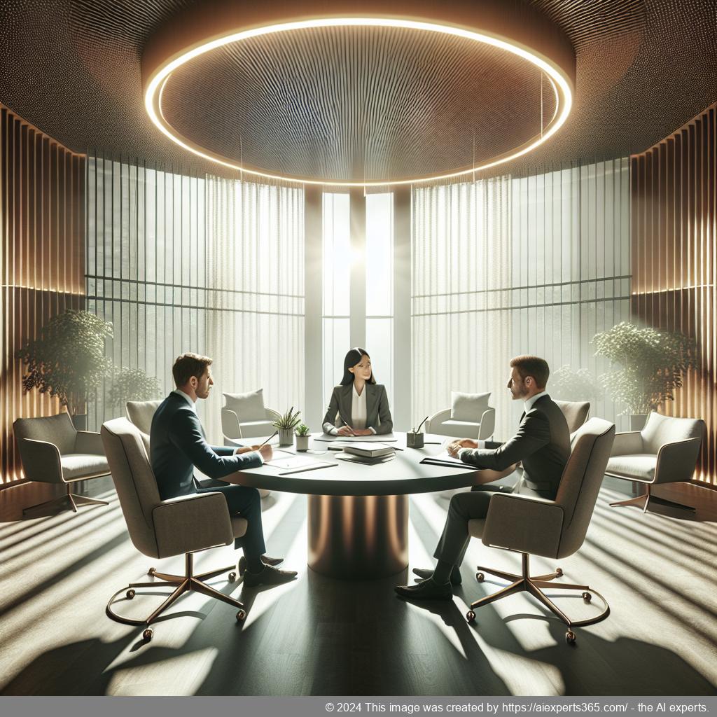 Beratungsraum im Businesscenter Niederrhein während einer Besprechung zur UG Gründung