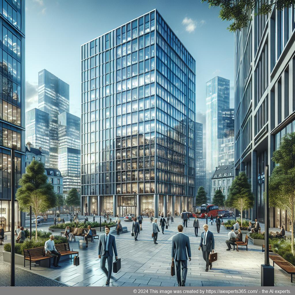 Professioneller Bürokomplex im Zentrum von Krefield als idealer Firmensitz