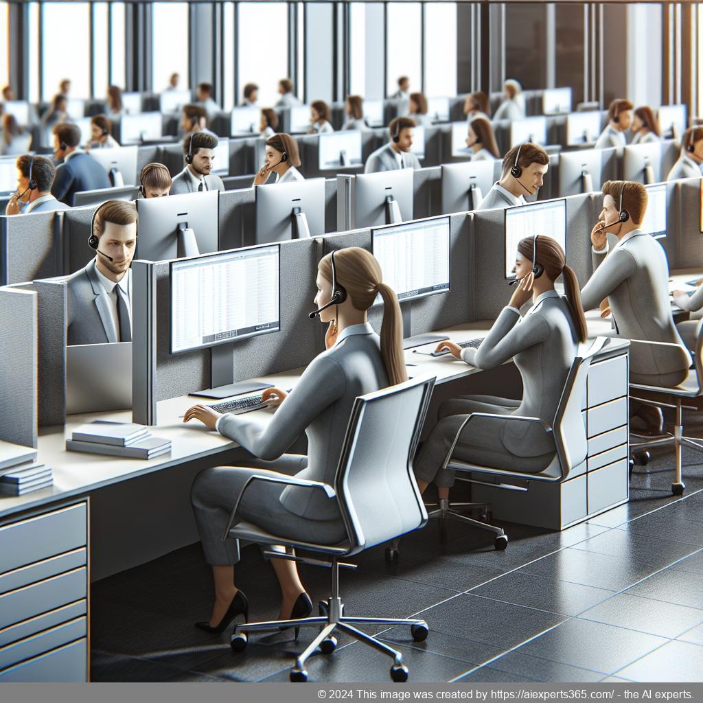 Professionelle Mitarbeiter des Business Center Niederrhein beim Telefonieren