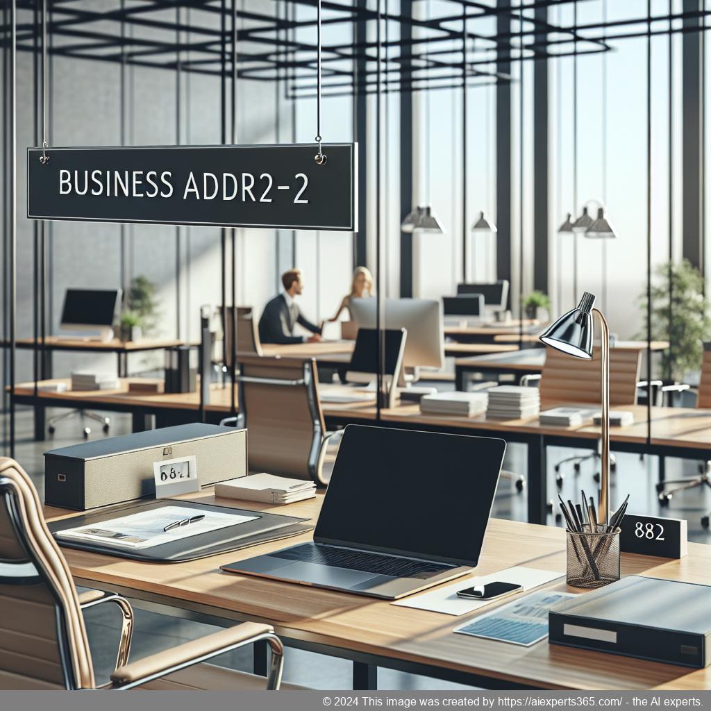 Professionelle Präsentation eines Unternehmens mit einer ladungsfähigen Geschäftsadresse.