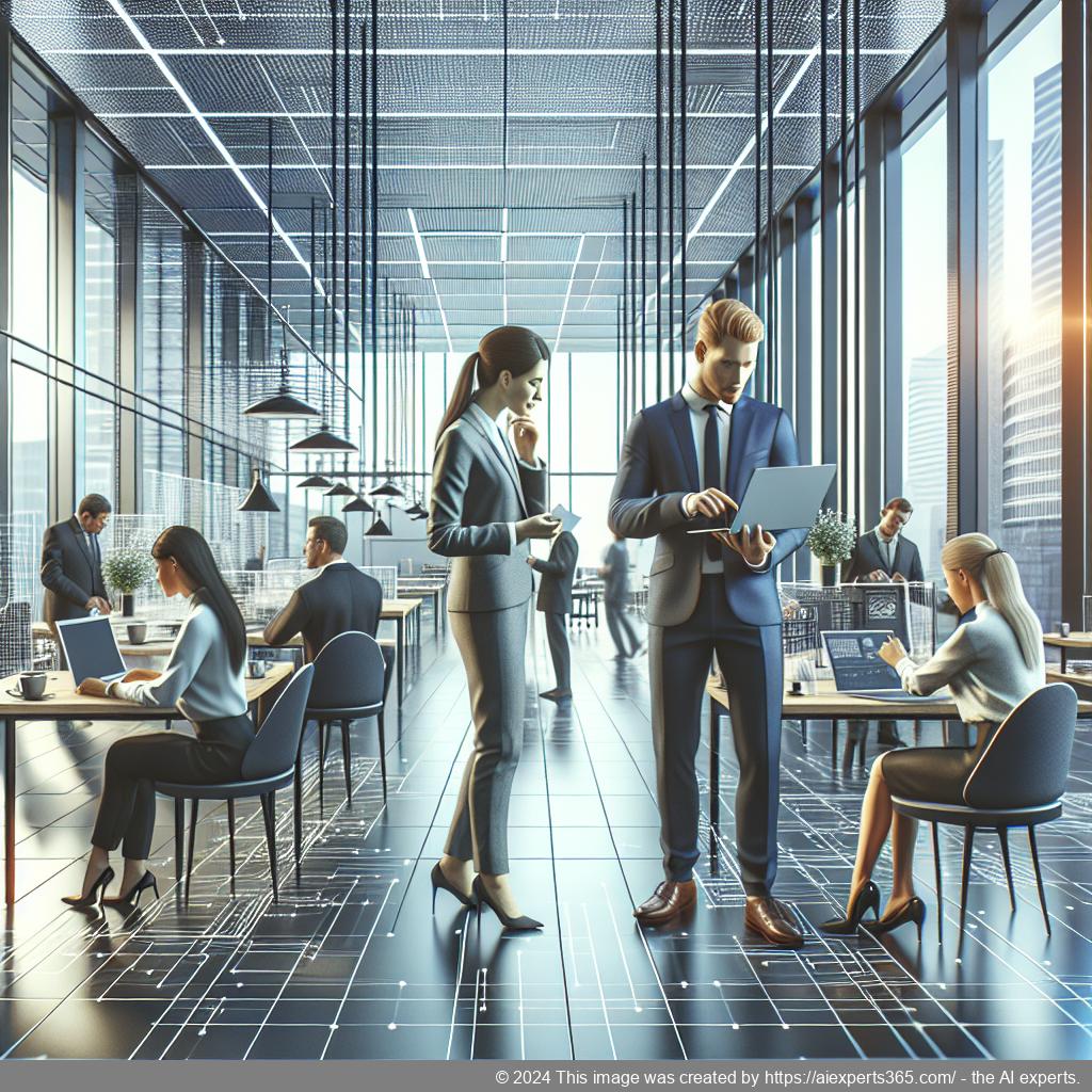 Professionelle Darstellung eines Unternehmens mit flexibler Geschäftsadresse im modernen Bürosetting.