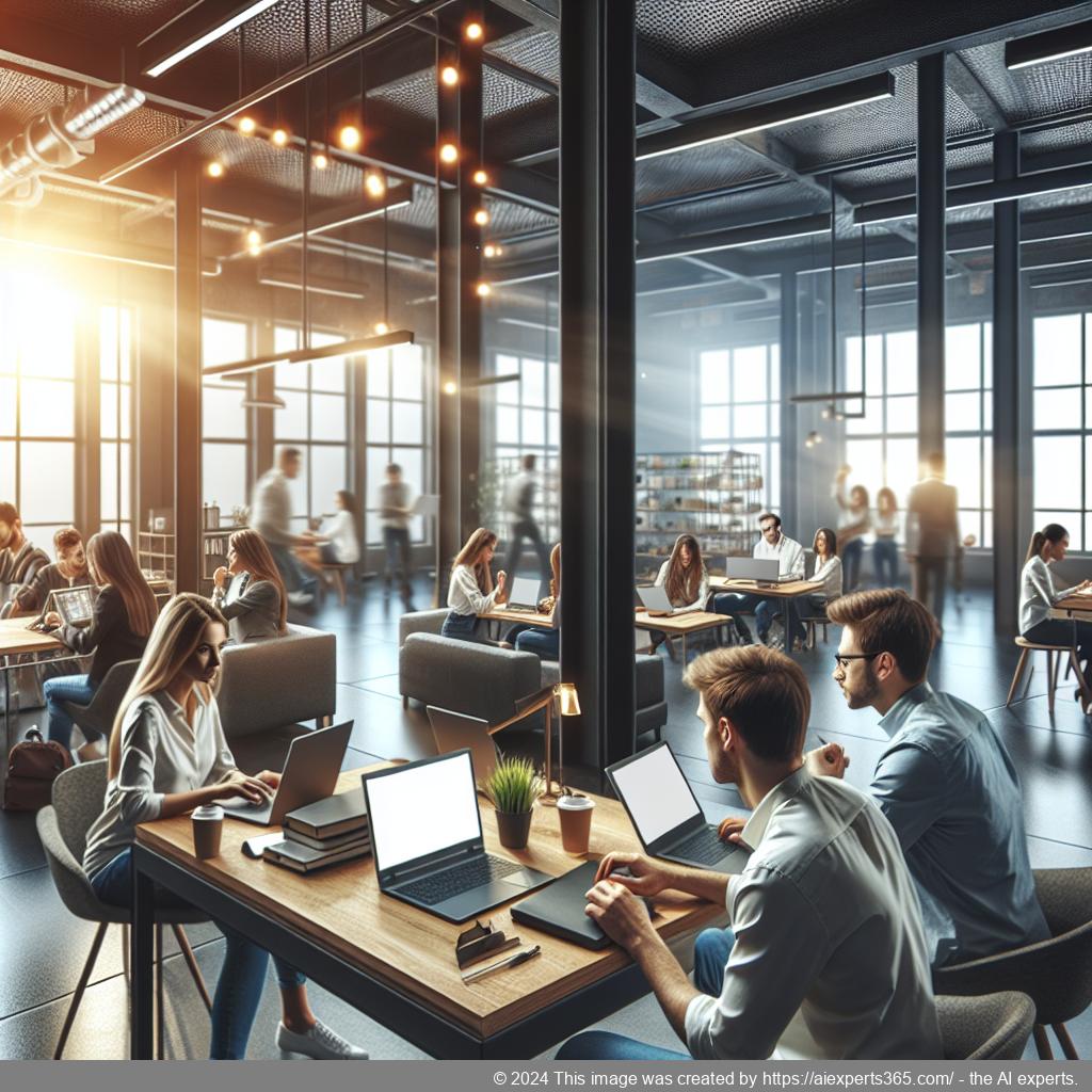 Bild eines modern eingerichteten Co-Working Space repräsentativ für Virtual Office Services