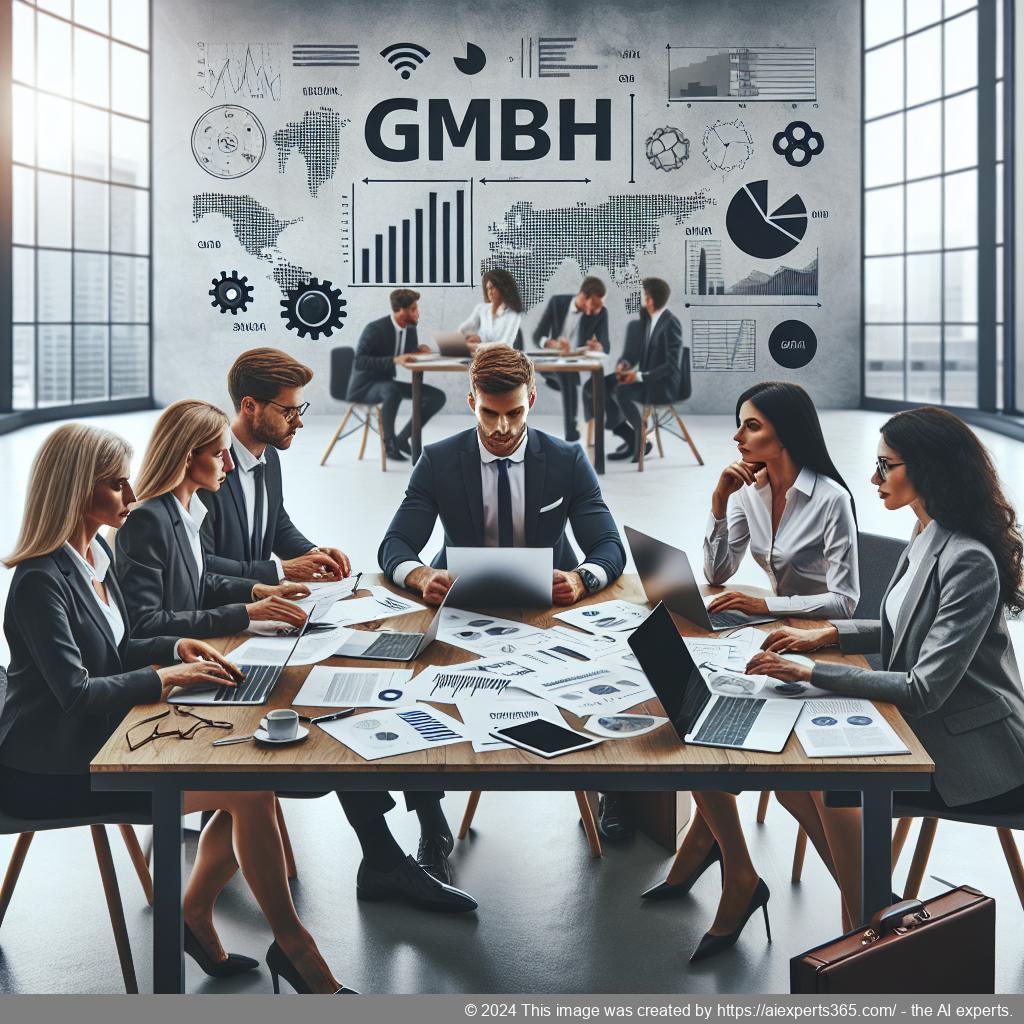 Grafik zur GmbH-Gründung für Ausländer mit Fokus auf rechtliche Anforderungen und notwendige Dokumente.