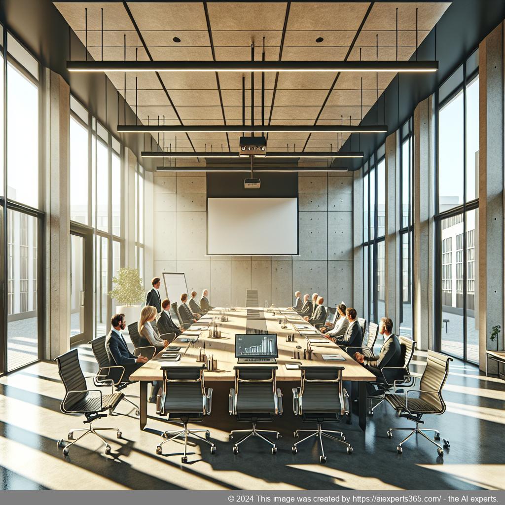 Modern eingerichteter Konferenzraum in einem Bürogebäude in Krefeld