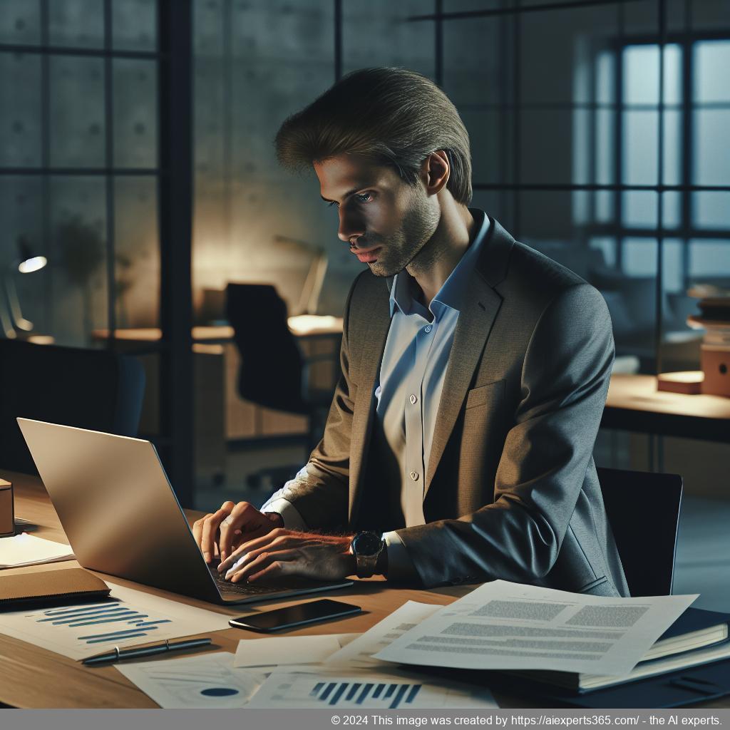 Professionelle Darstellung eines Freiberuflers an einem modernen Arbeitsplatz mit Fokus auf Datenschutz durch Nutzung einer Geschäftsadresse.