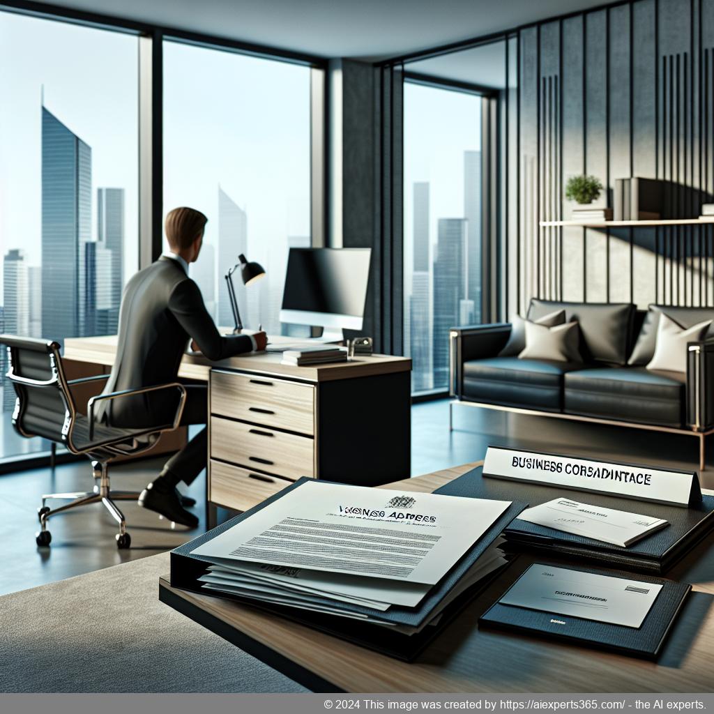 Professionelle Darstellung eines Büros mit virtueller Geschäftsadresse zur Optimierung der Unternehmenskommunikation.