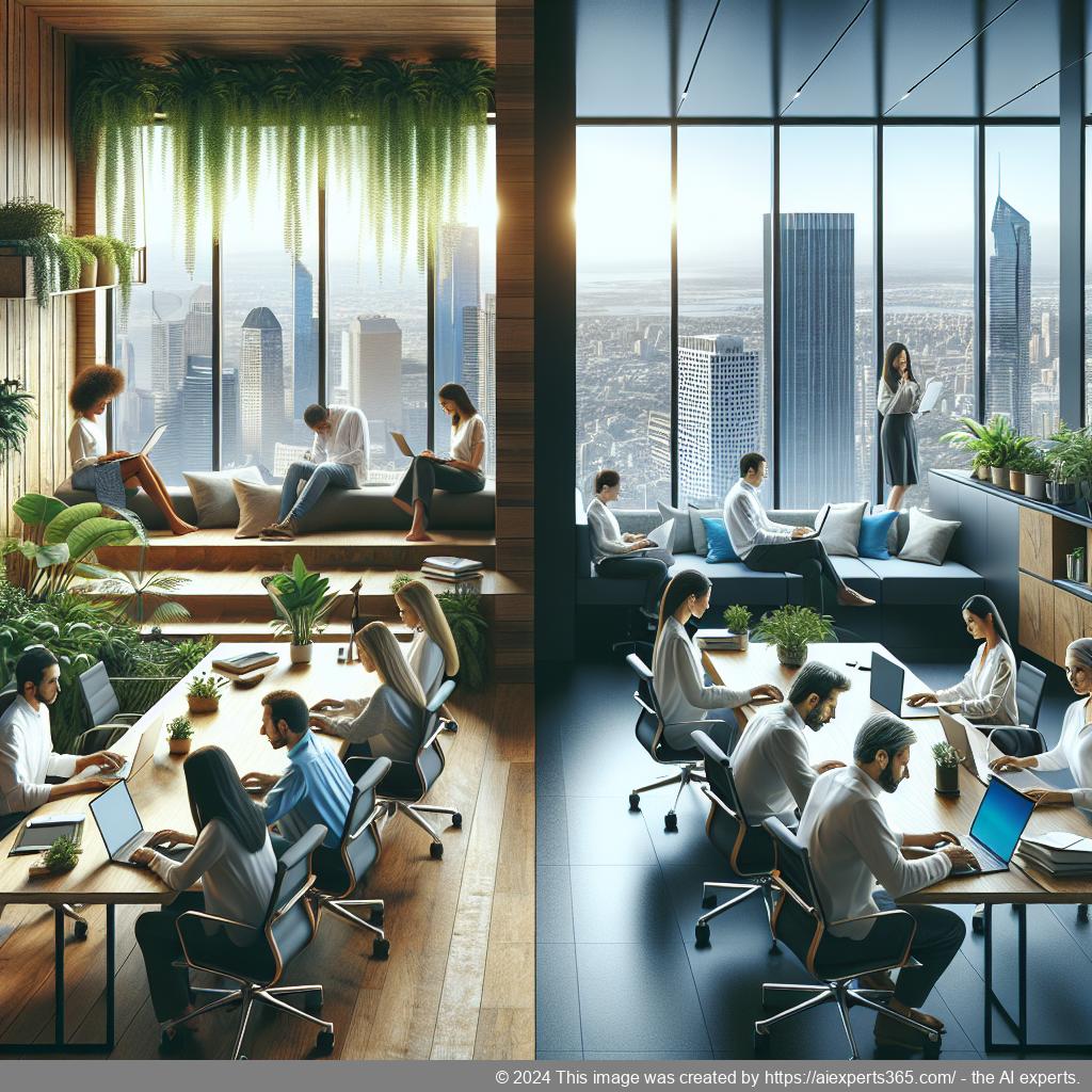 Vergleich zwischen Virtual Office und traditionellem Büro: Vor- und Nachteile.